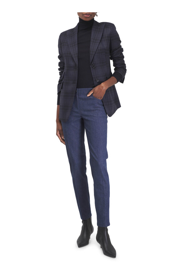 Akris Magda Navy Blue Denim Pant - view 2