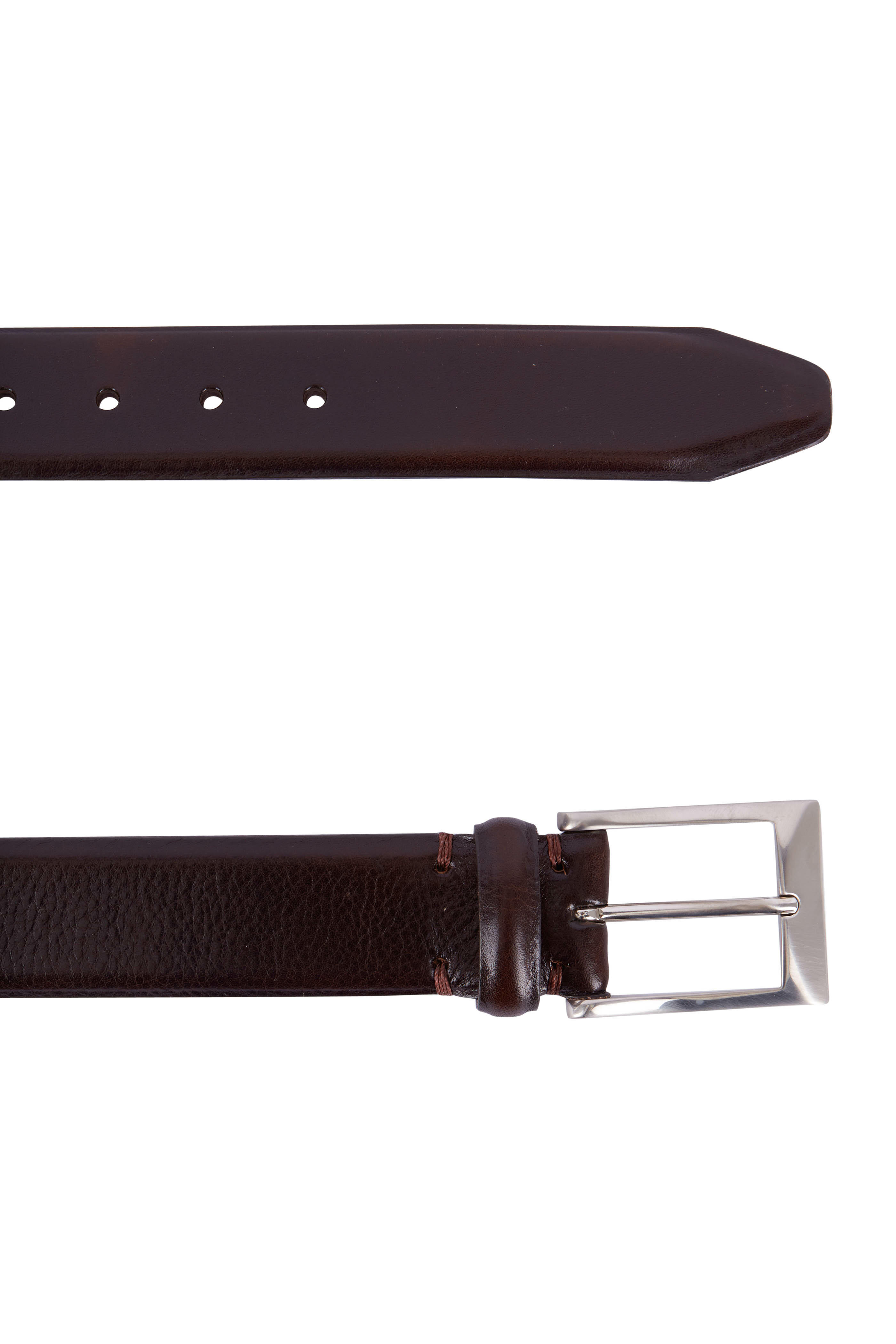 Martin Dingman - Luca Walnut Leather Belt | Mitchell Stores