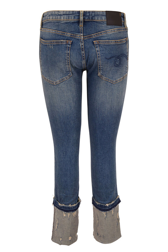 R13 - Kate Kinsley Distressed Cuffed Skinny Jean