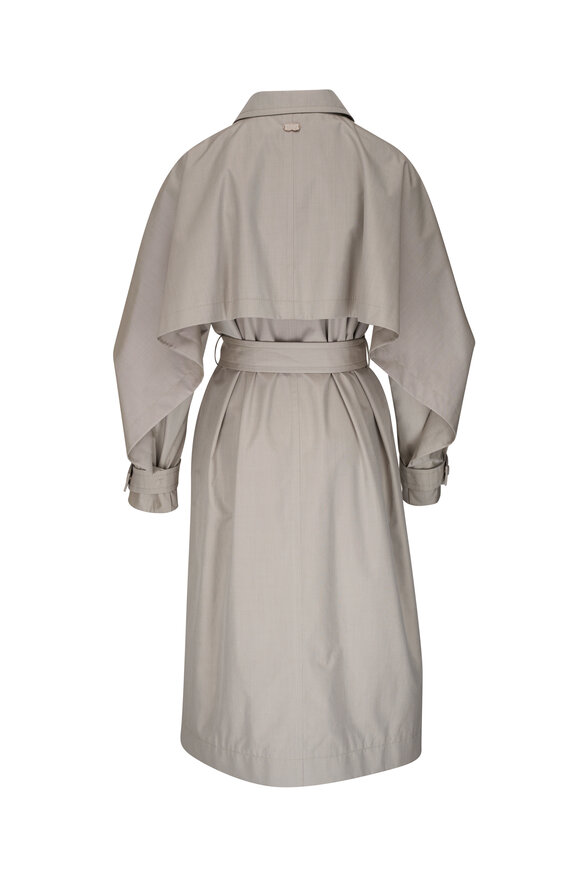 Agnona - Linen Technical Silk Trench Coat 