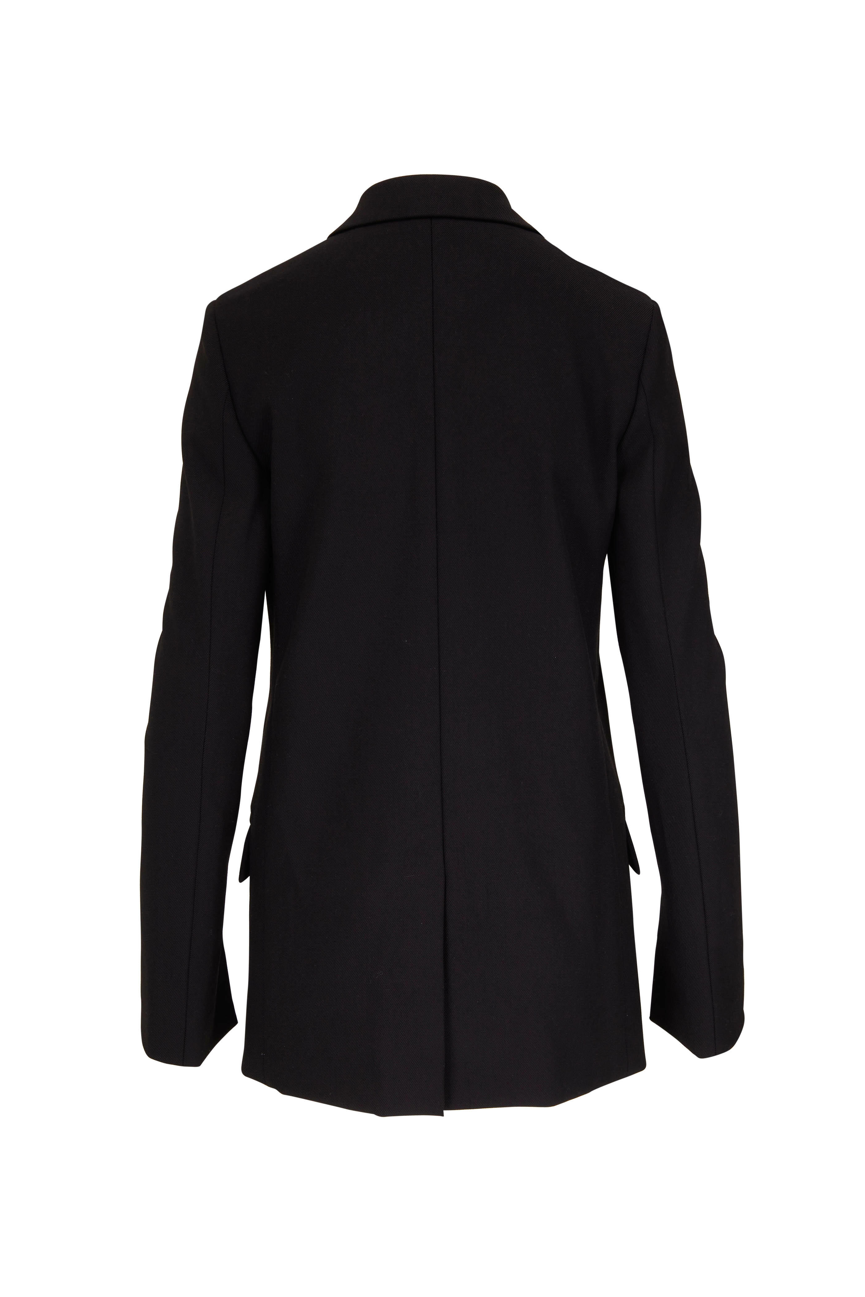 Bottega Veneta - Black Tech Wool Twill Jacket | Mitchell Stores