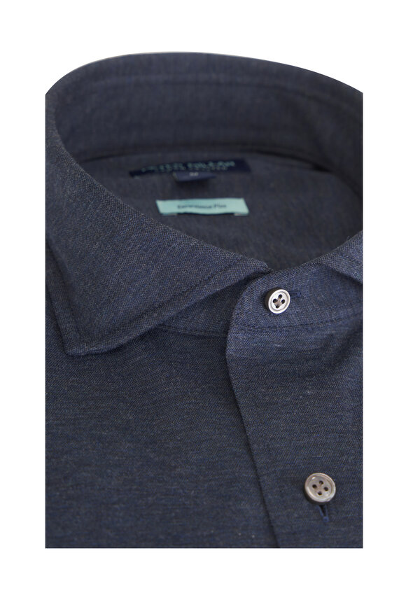 Peter Millar Crown Crafted Excursionist Flex Navy Sport Shirt - view 2