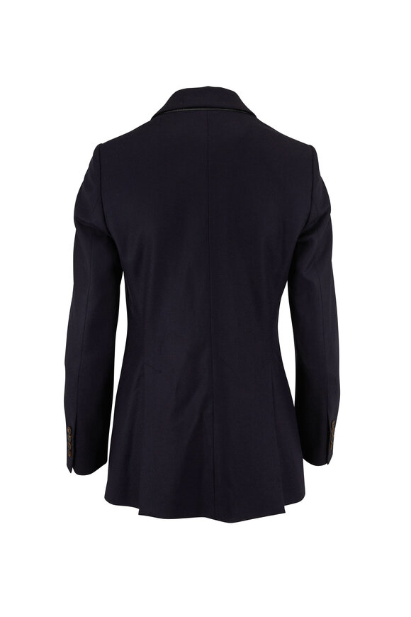 Brunello Cucinelli - Midnight Wool Single Button Jacket