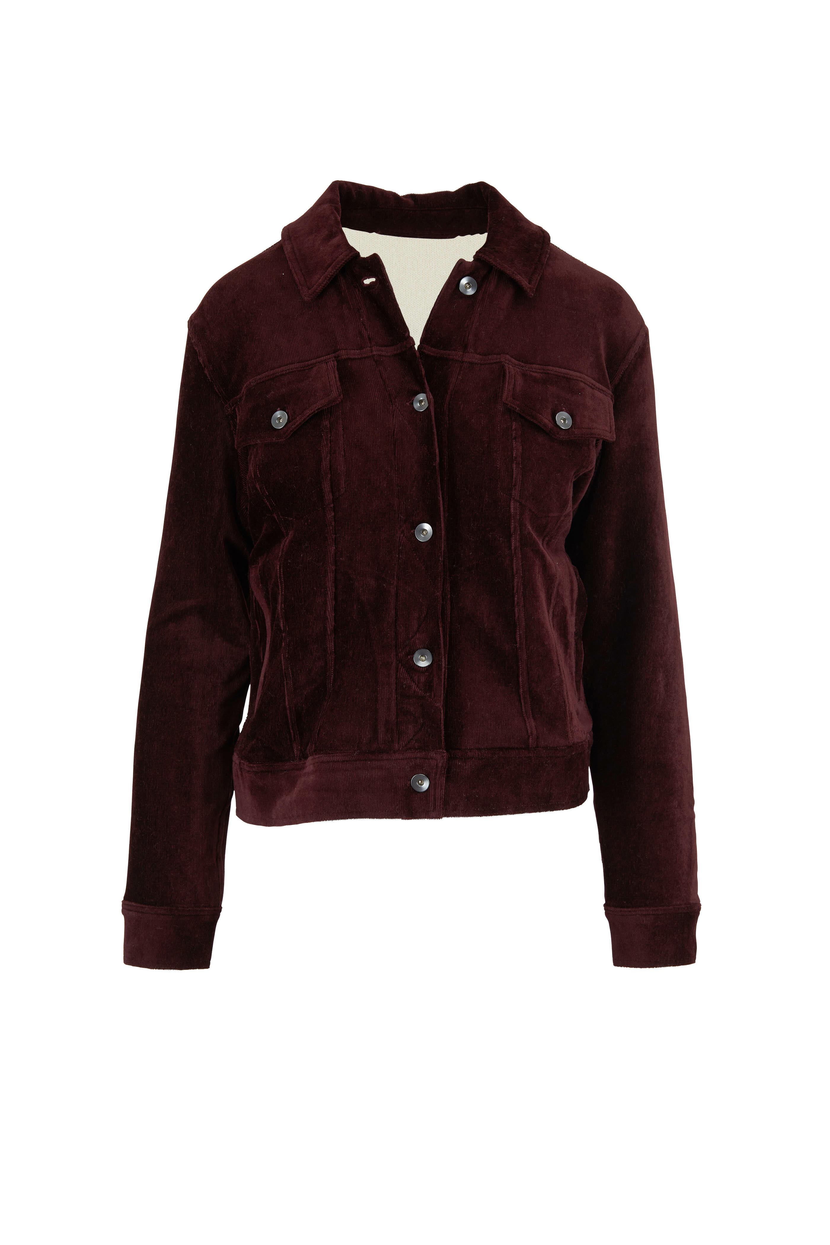 Majestic - Aubergine Corduroy Jacket