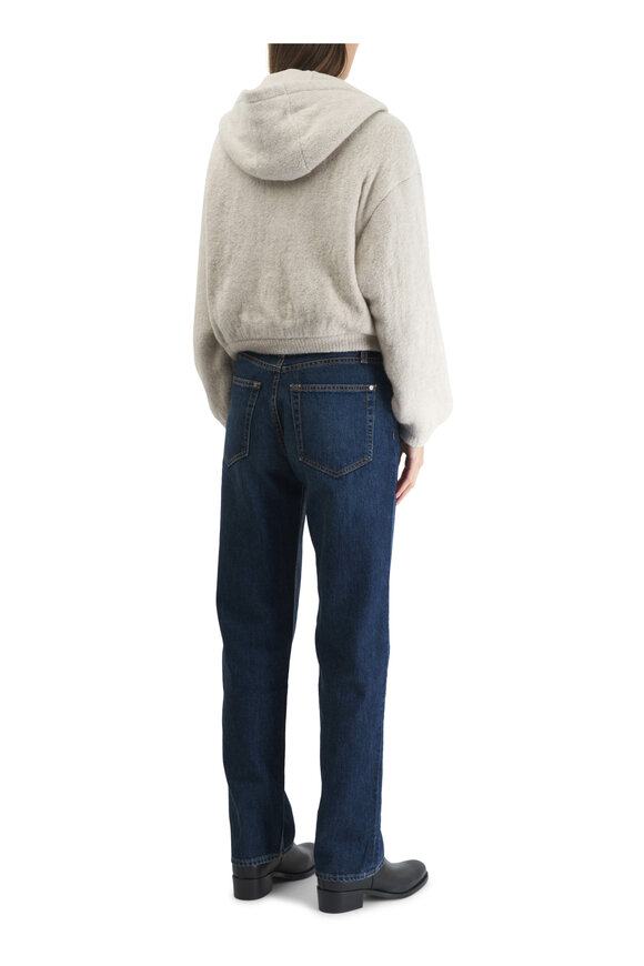 Akris - Mocca Cashmere & Silk Crewneck Knit Pullover