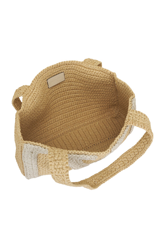 Valentino Garavani Medium Viva Superstar Raffia Tote - view 5