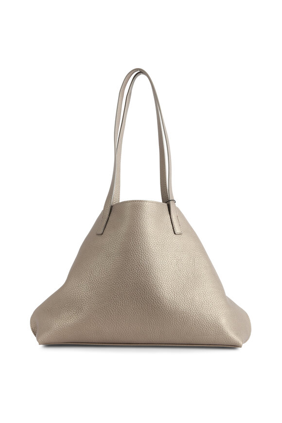 Akris - Ai Bronze Metallic Leather Small Tote