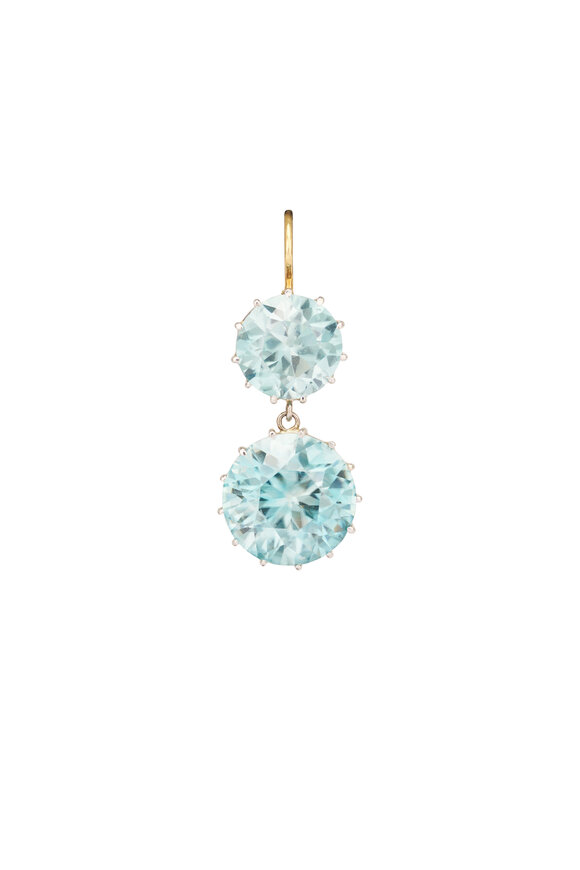Renee Lewis 18k White Gold Antique Zircon Earring - view 2