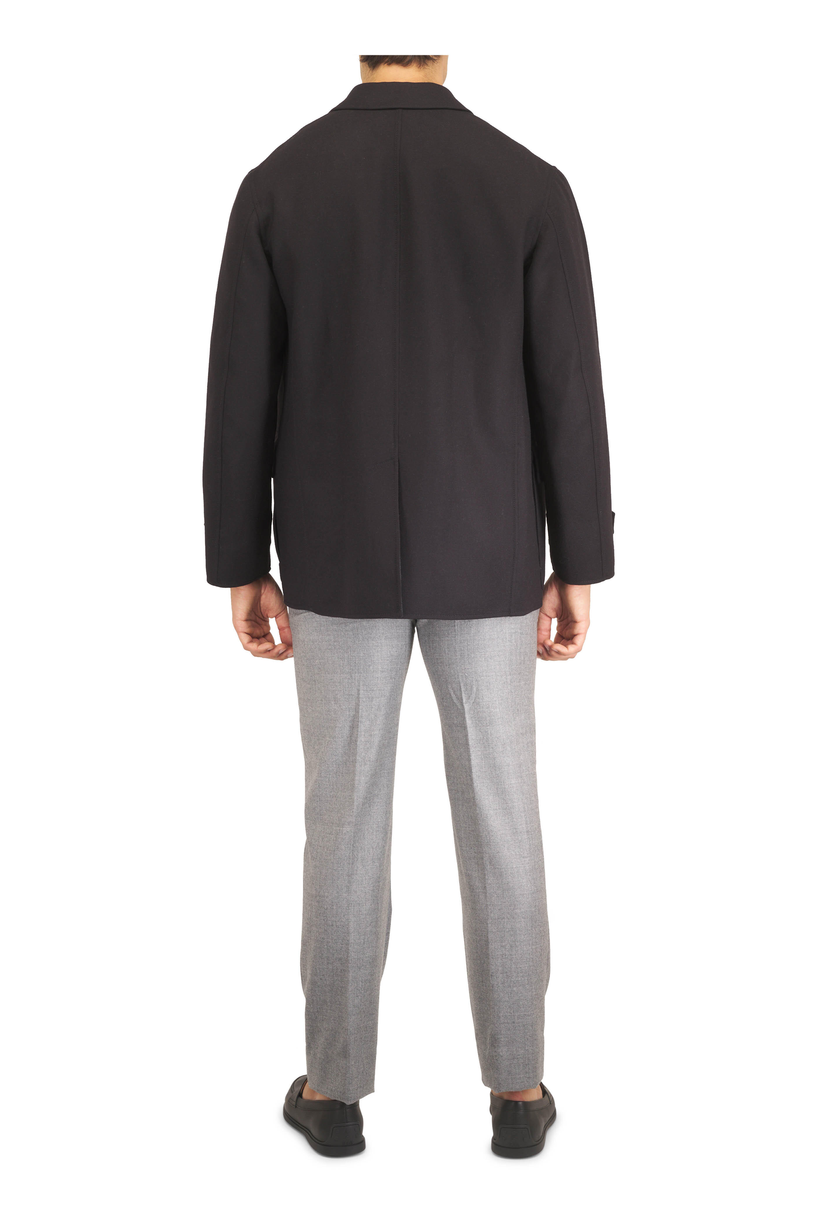 Brioni - Tigullio Gray Wool Dress Pant - view 4