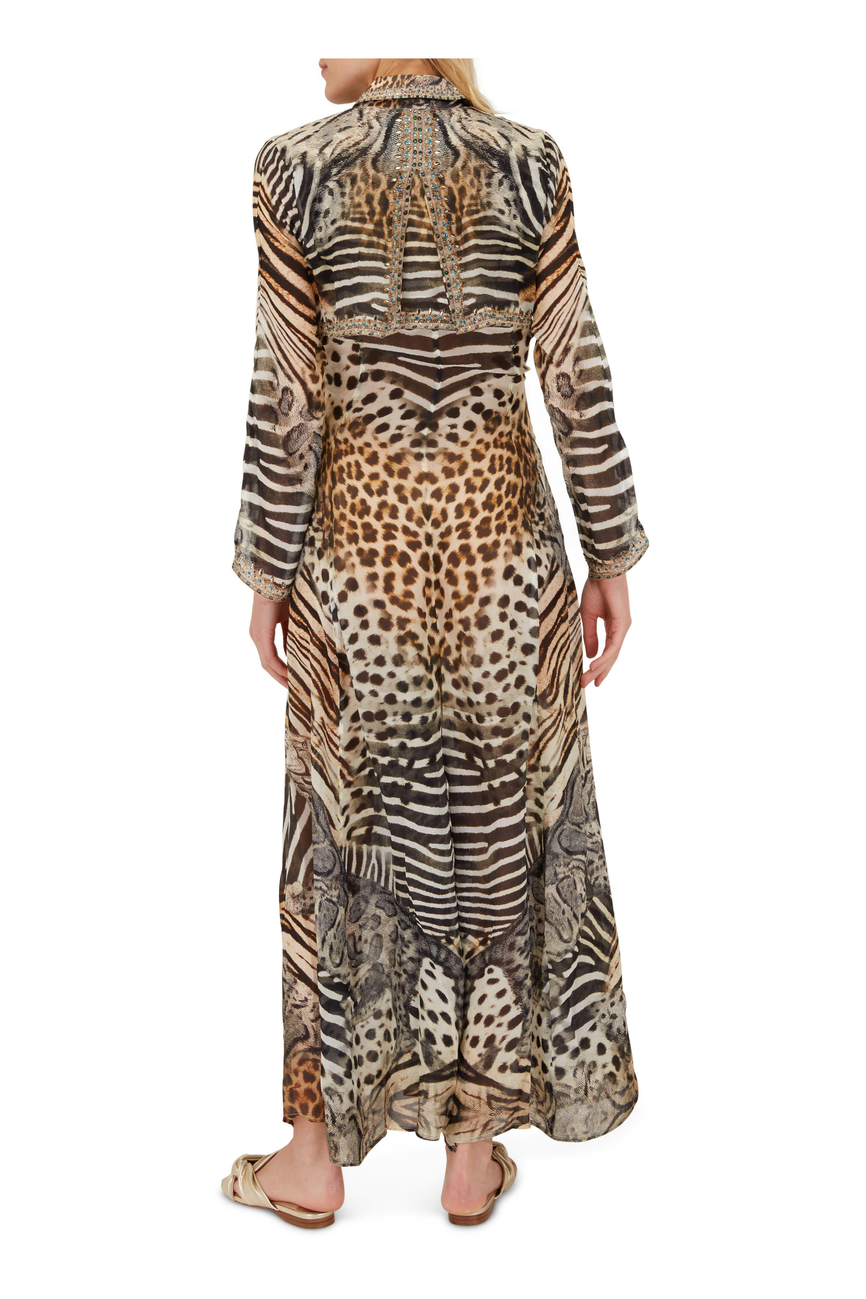 Camilla - For The Love Of Leo Silk Printed Trench
