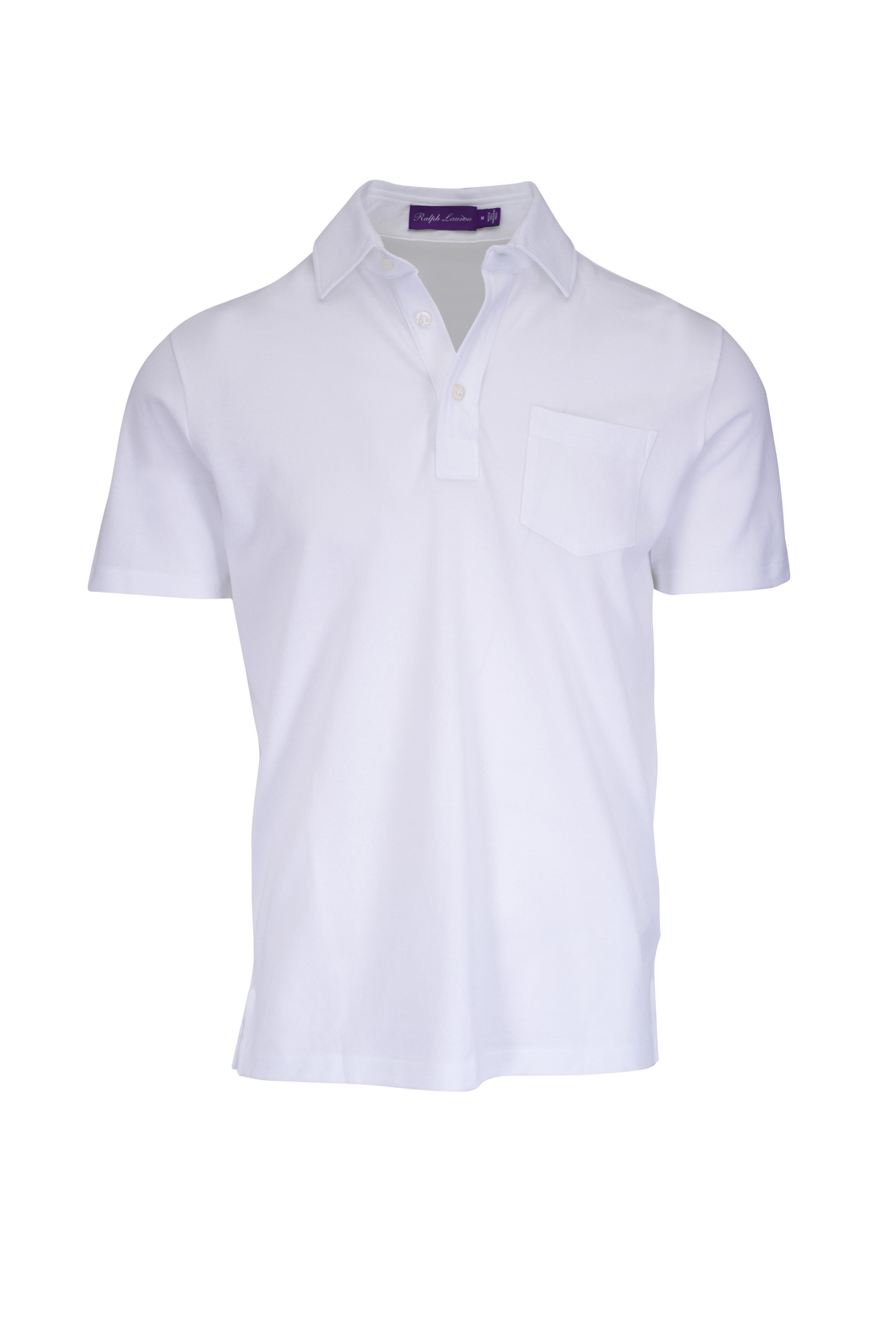 Ralph Lauren Purple Label - White Cotton Polo