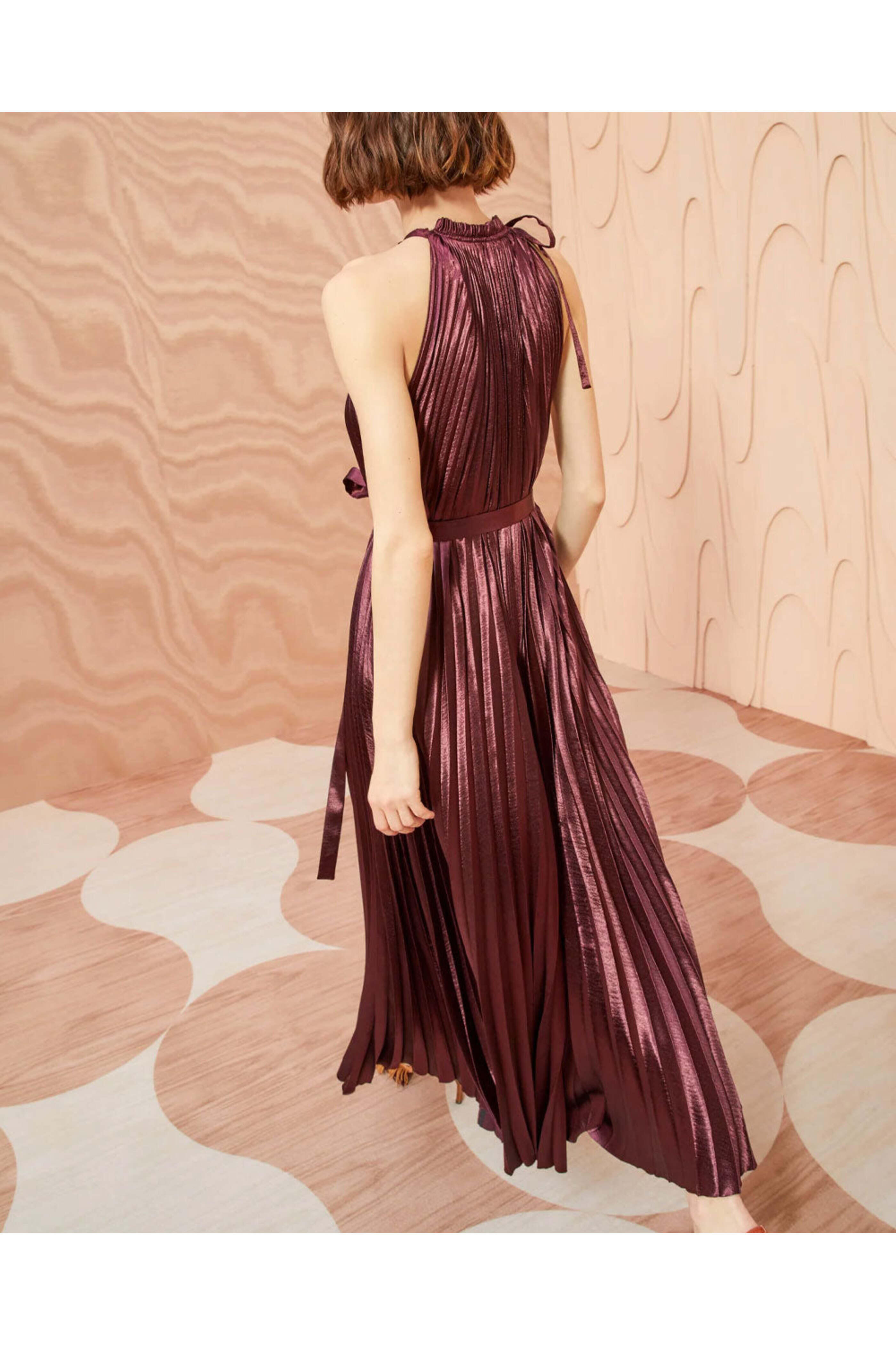 Ulla Johnson - Mahogany Pleated Amiko Dress