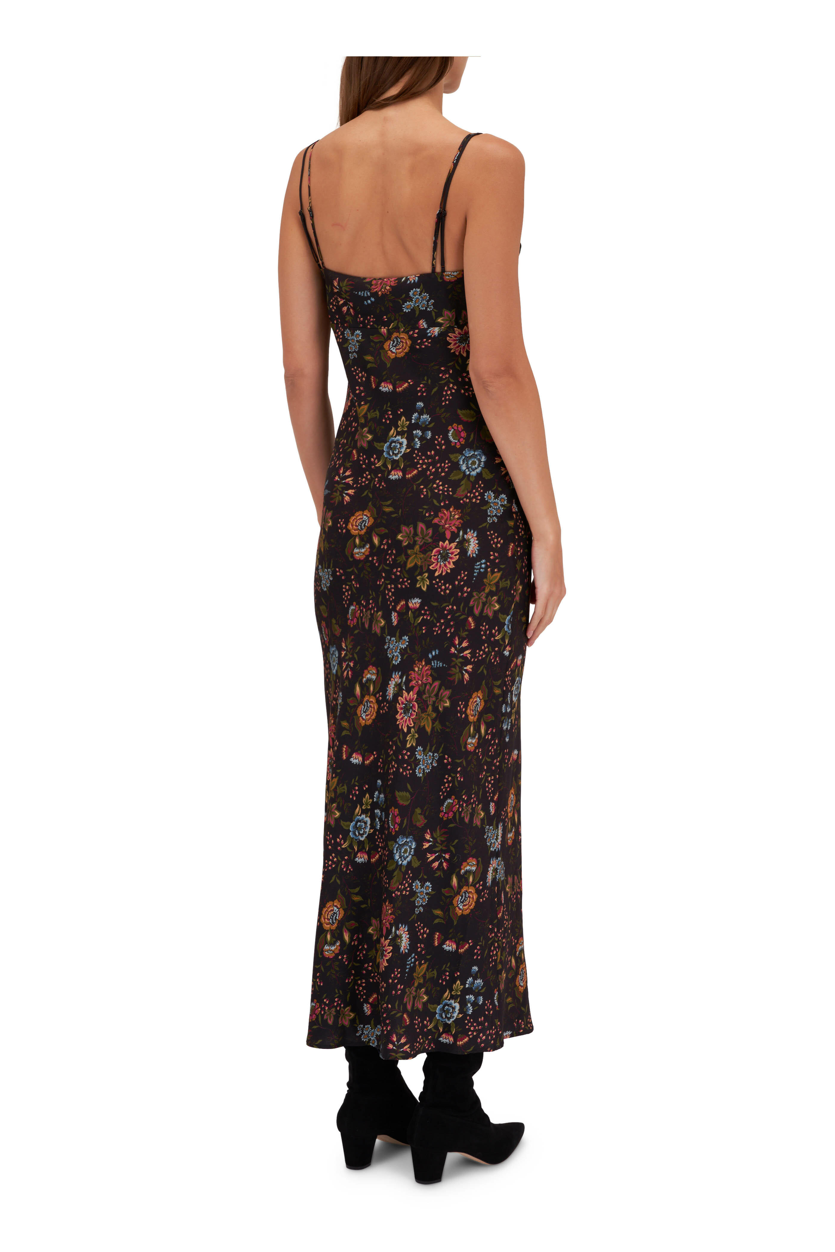【Veronica Beard】 Rhinestone-embellished maxiドレス Rhinestone-embellished maxi dress in black - Veronica Beard