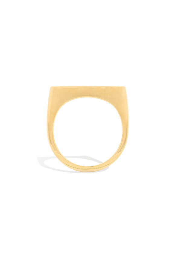 Campbell + Charlotte - Edge Tapered Gold Stack Ring