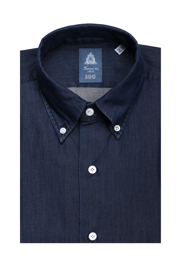 Finamore Mid Wash Denim Sportshirt