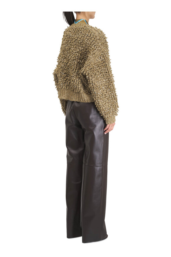 Odeeh Lichen Slub Tweed Cardigan - view 4