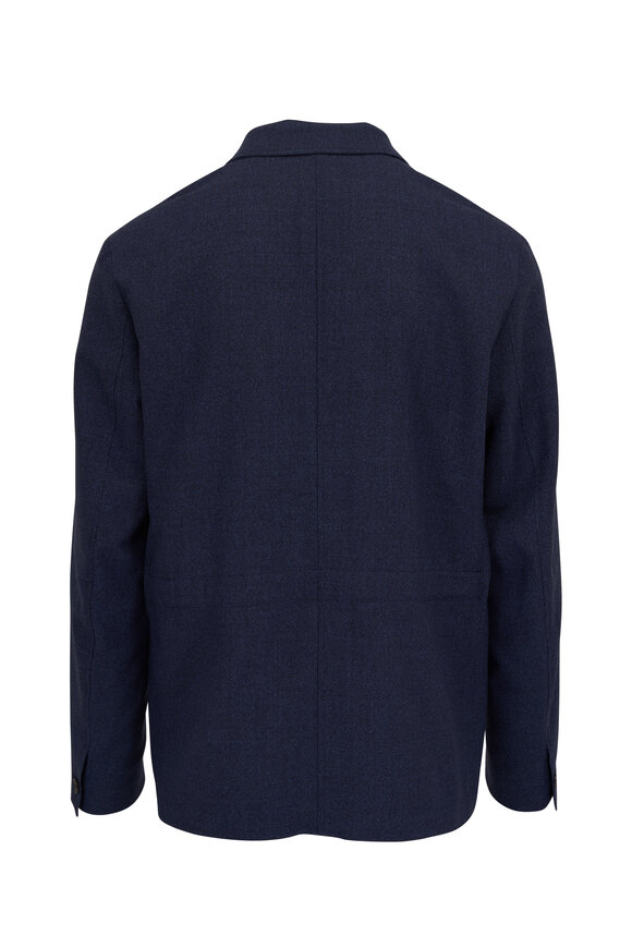 Paul Smith - Navy Button Wool Casual Jacket 