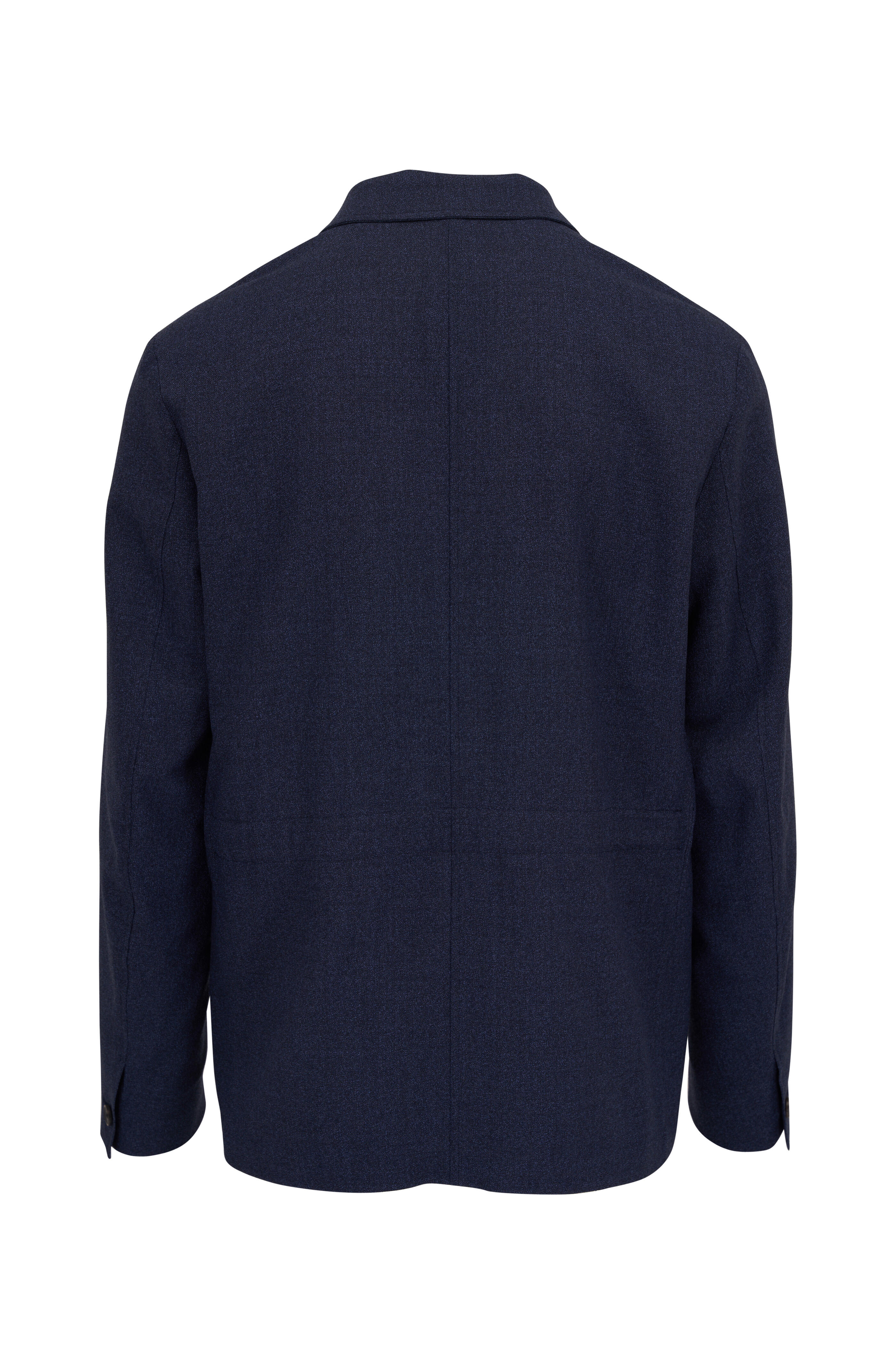 Paul Smith - Navy Button Wool Casual Jacket | Mitchell Stores