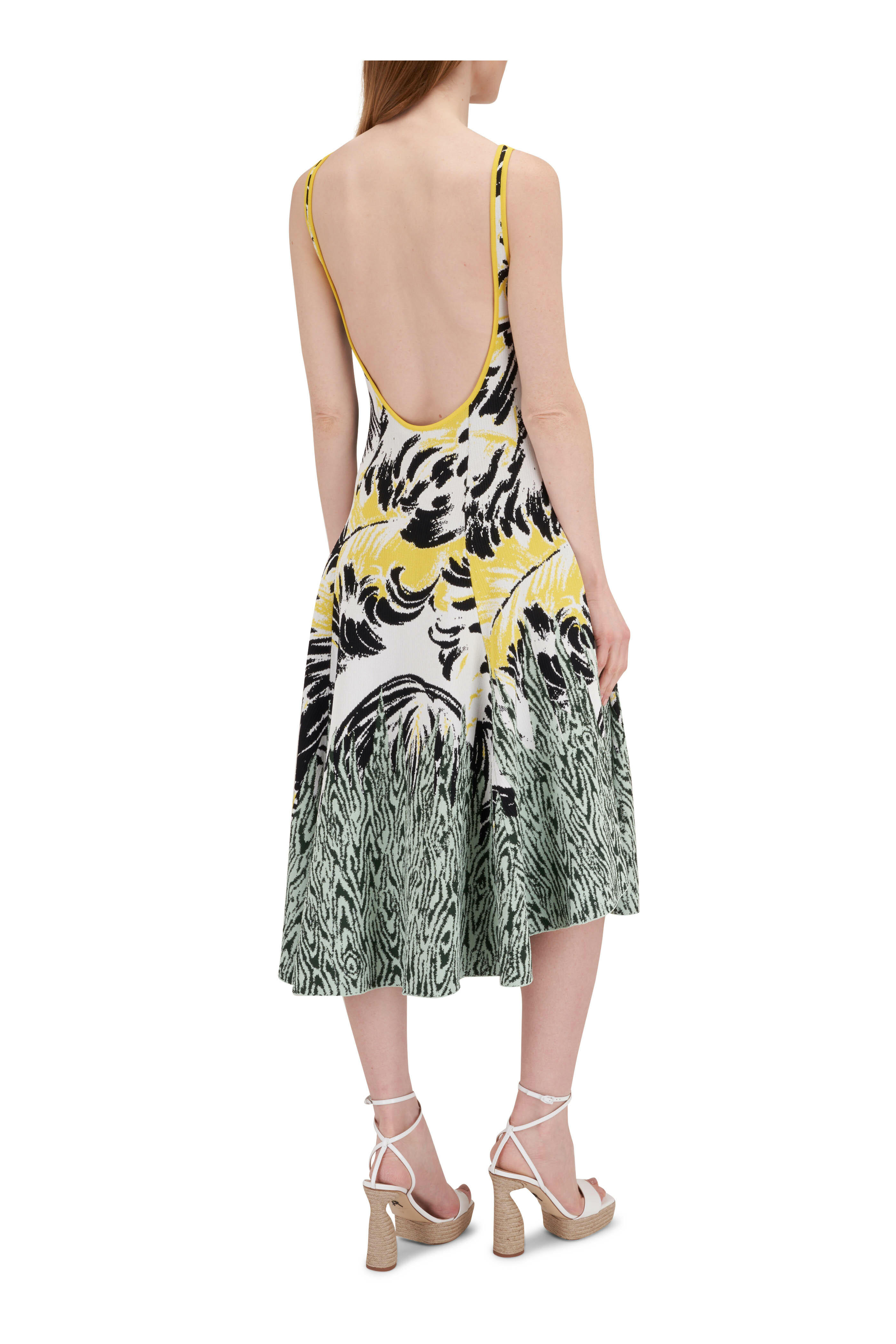 Bottega Veneta ノースリーブワンピース Bottega Veneta - Boucle Jacquard Scoop Neck Sleeveless Dress