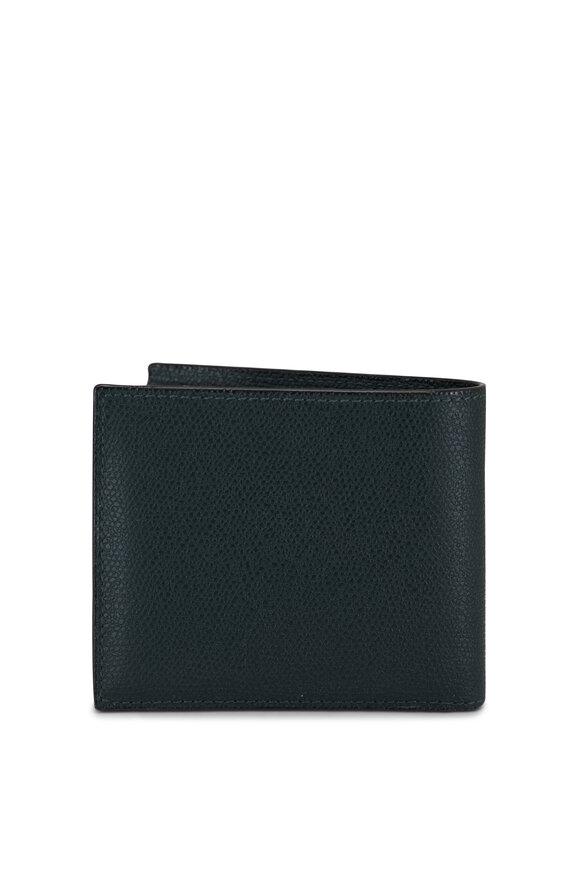 Valextra - Dark Green Leather Bi-Fold Wallet