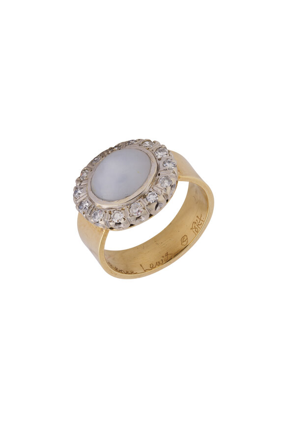 Renee Lewis 18k Gold Diamond & Sapphire Ring