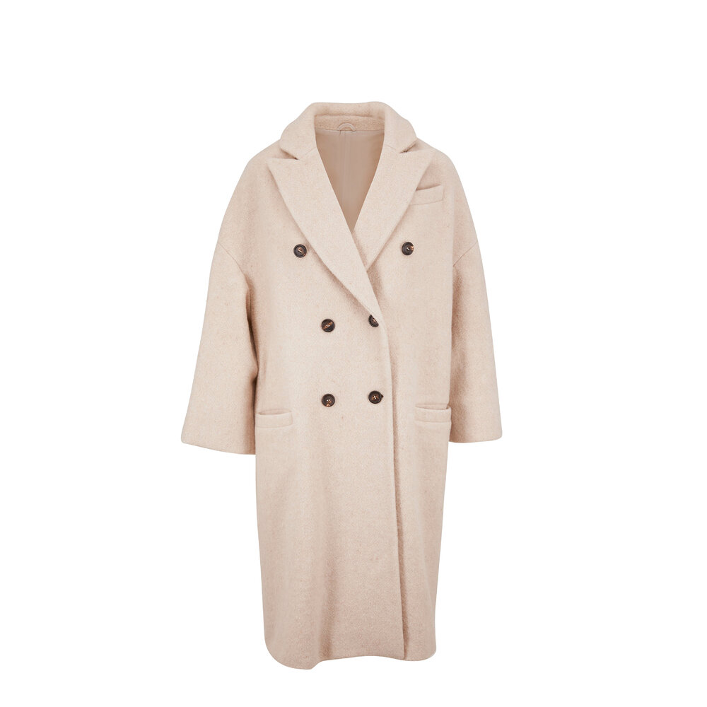 VIP【送料関税込】BRUNELLO CUCINELLI WOOL BREASTED JACKET Wool jacket in white - Brunello Cucinelli | Mytheresa