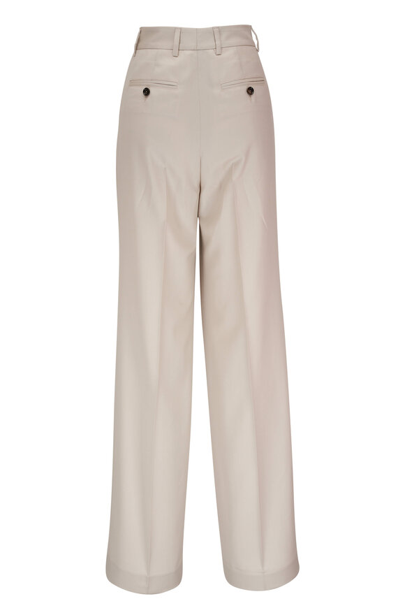 Kiton - Beige Wool Palazzo Pant 