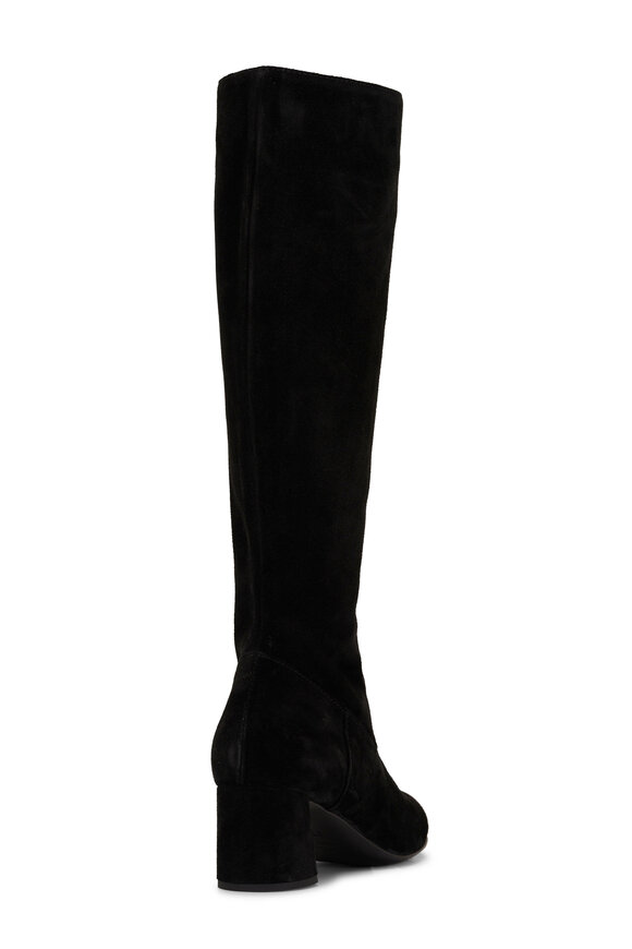 AGL - Lorette Black Suede Knee High Boot, 55mm 