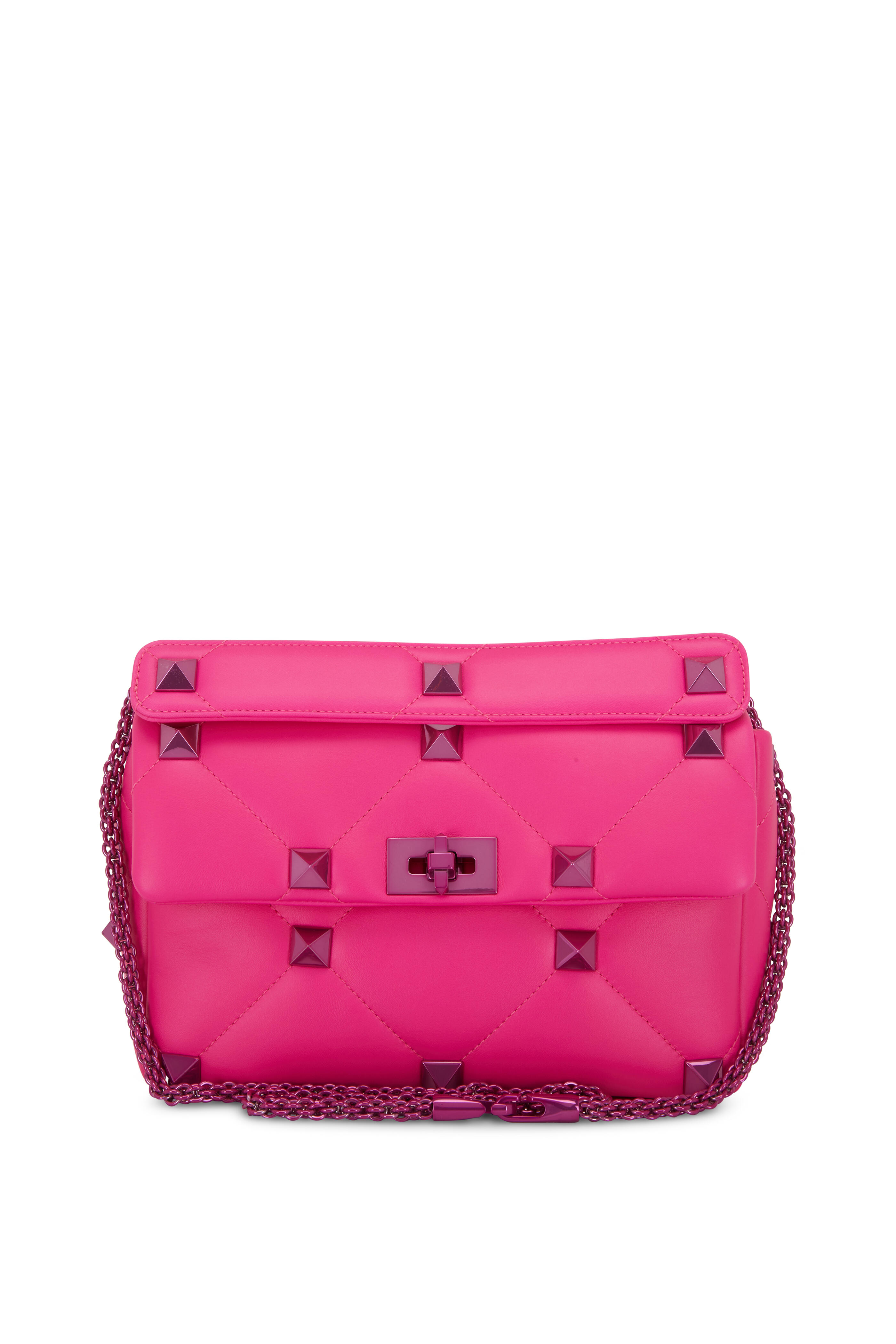 Valentino, Bags, Valentino V Ring Shoulder Clutch Bag In Pink