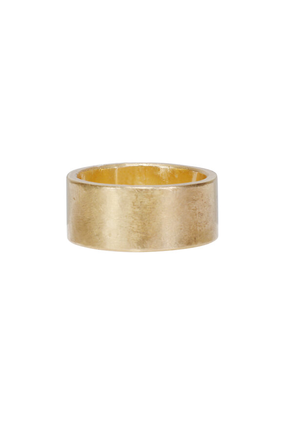 Michael Tracy Gold Smooth Band Ring - view 1