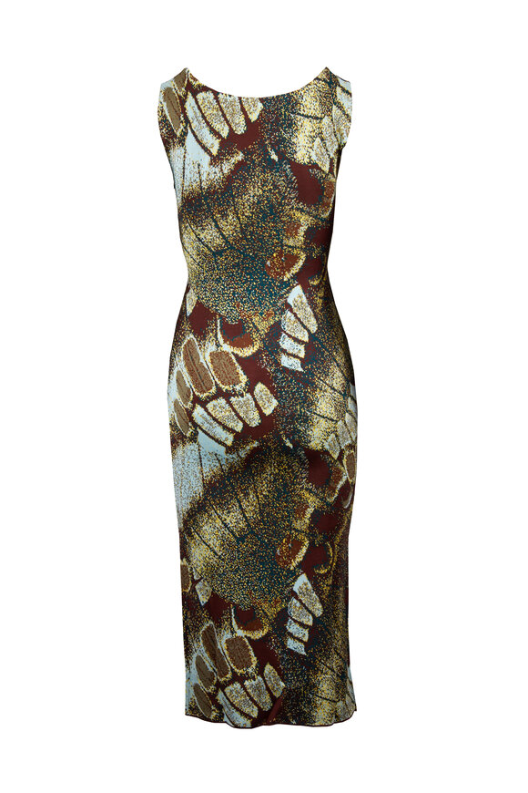 Staud Veronica Butterfly Moss Midi Dress - view 2