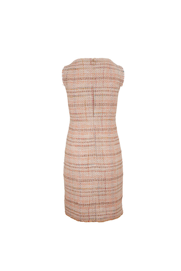 Akris Punto - Multicolor Tweed Sleeveless Shift Dress