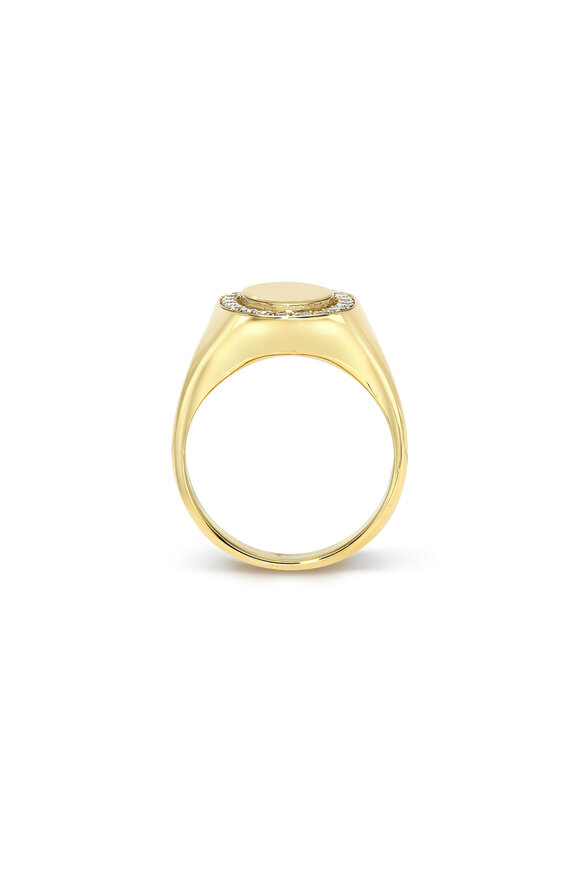 Dru - Helen Diamond Signet Ring