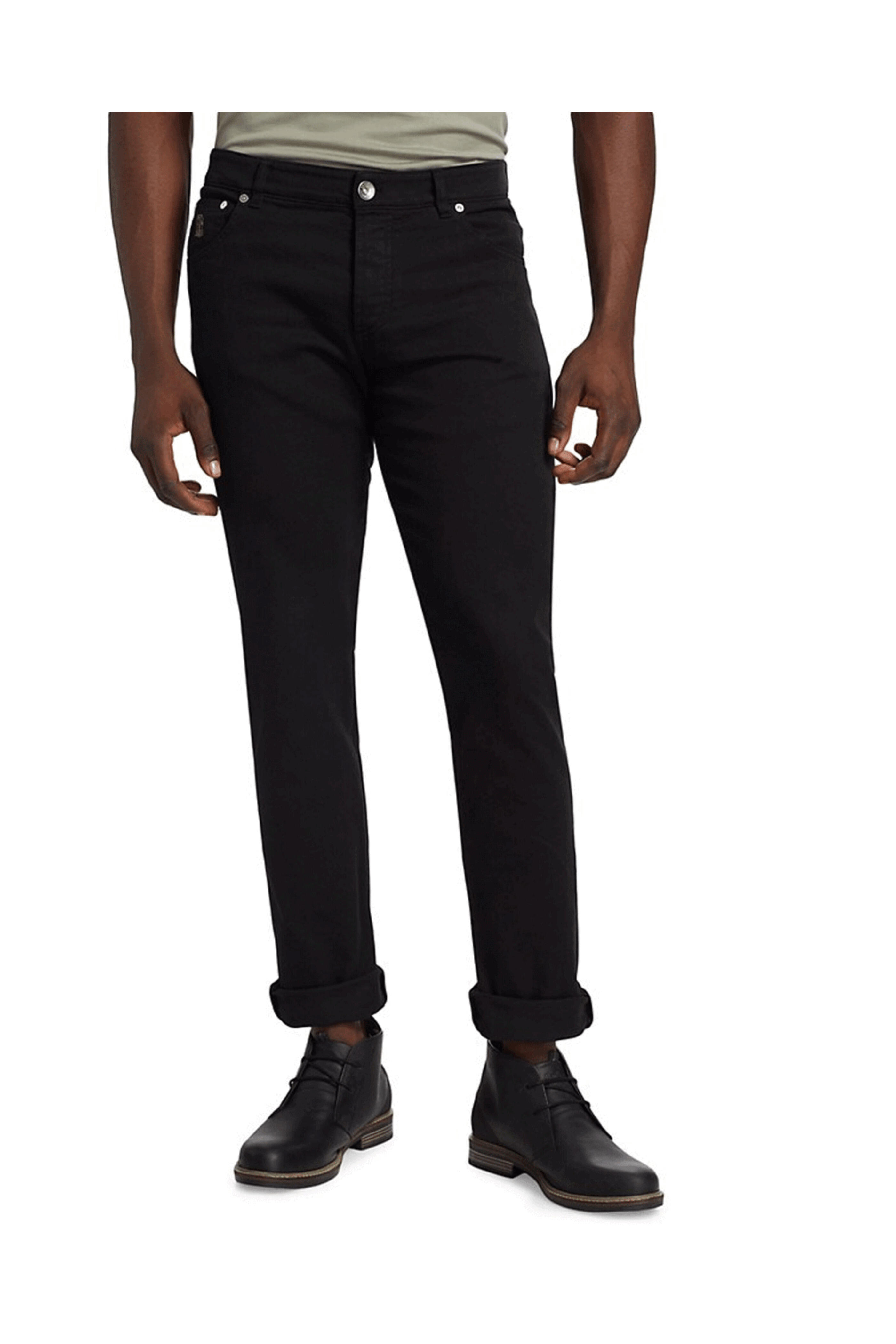Brunello Cucinelli - Black Skinny Fit Denim | Mitchell Stores