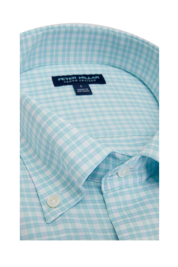 Peter Millar - Crown Rampart Green Plaid Performance Sport Shirt