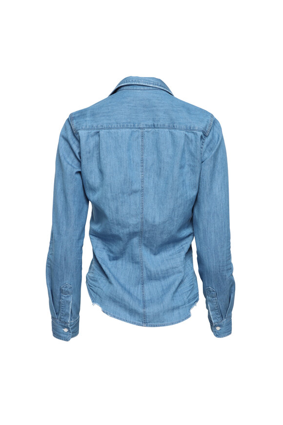 Frank & Eileen Barry Indigo Button Up Shirt - view 2