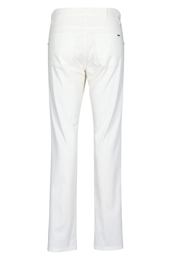 Cesare Attolini Aqua Cotton Stretch Five Pocket Pant - view 2