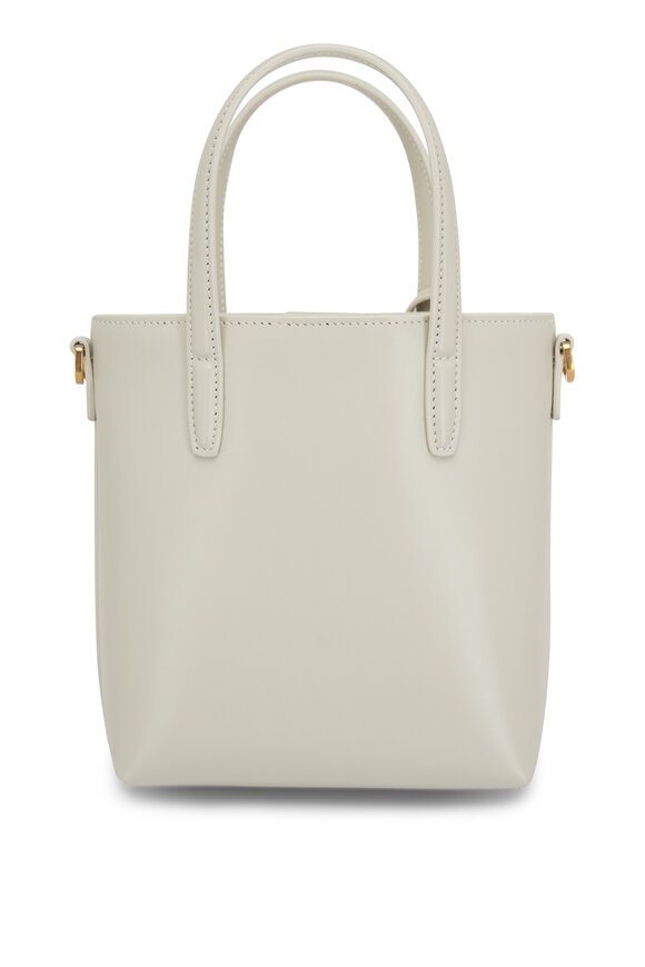 Saint Laurent - Mini Toy Cream Soft Leather Shopping Bag 