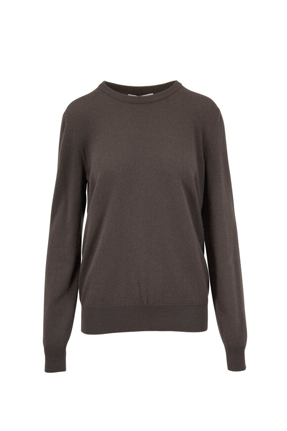 The Row - Olive Grey Green Cashmere Sweater