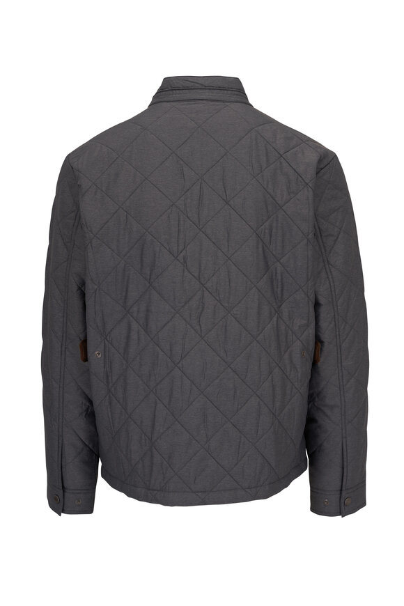 Peter Millar - Norfolk Iron Gray Quilted Bomber 