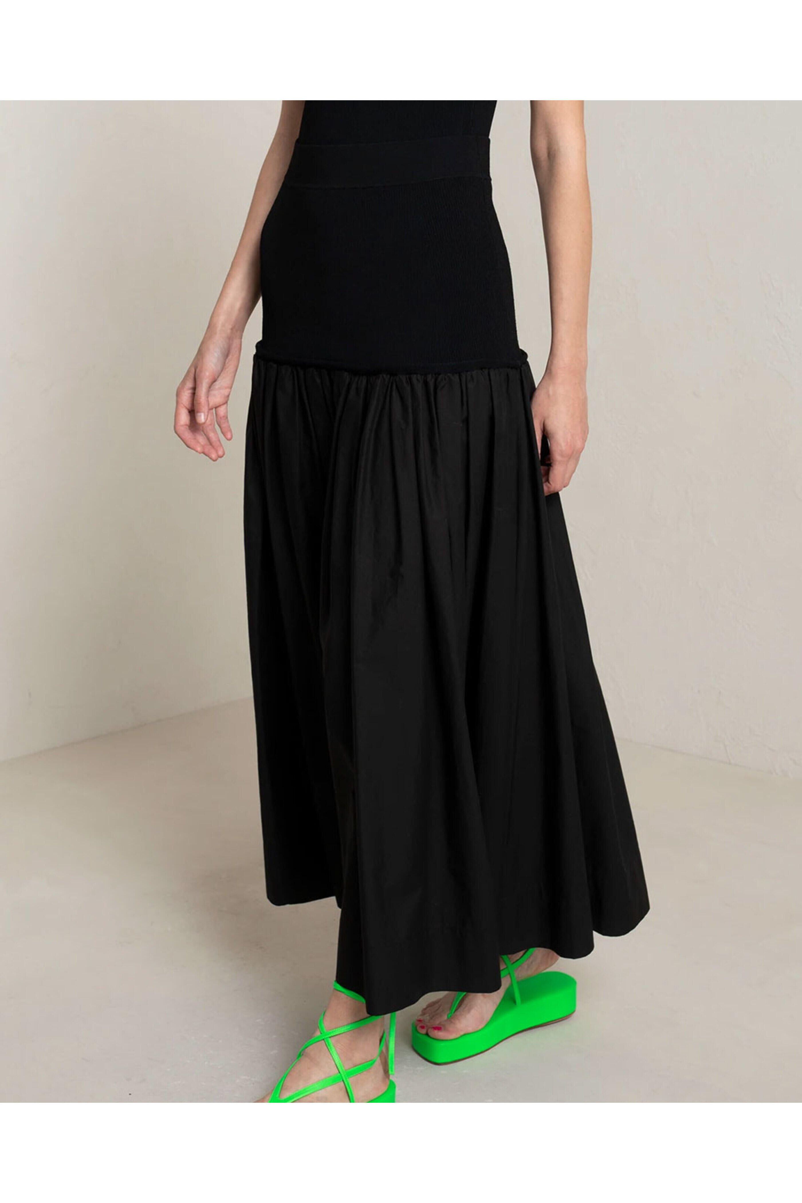 A.L.C. - Black Marlowe Midi Skirt
