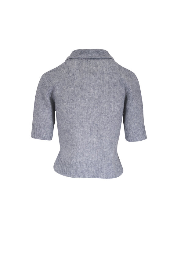 Lisa Yang Masy Cloudy Cashmere & Silk Polo Sweater - view 3