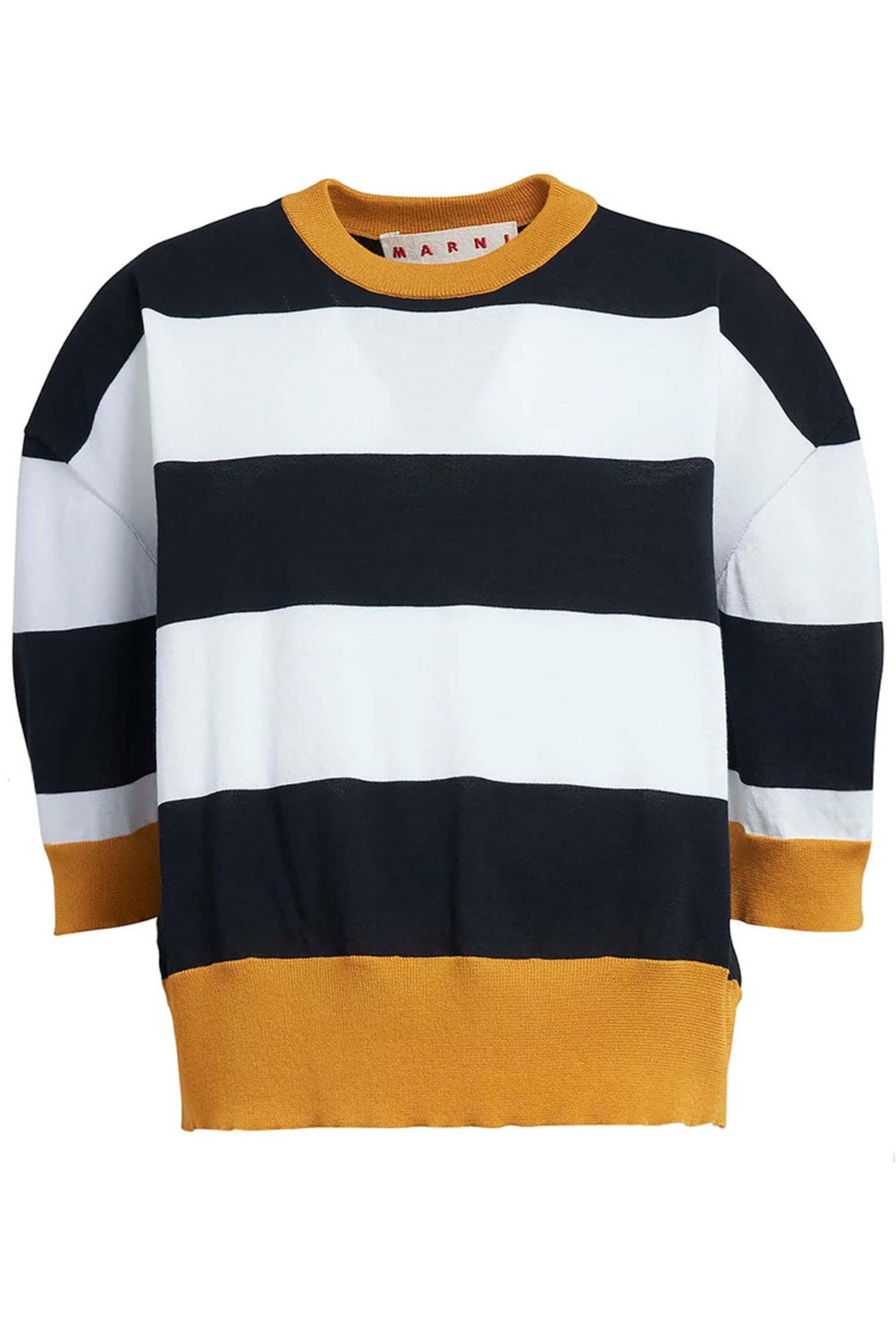 Marni - Black and White Wide Stripe Sweater