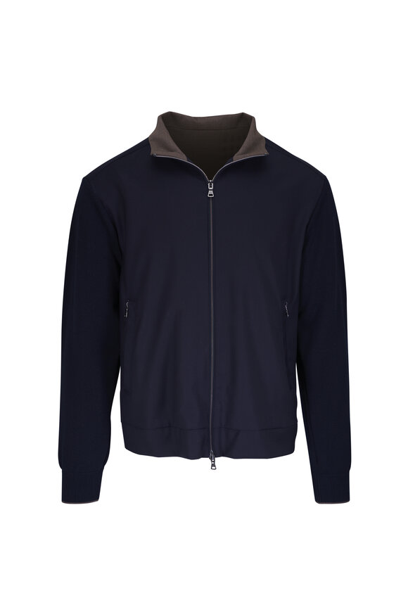 Paul & Shark Riviera Navy Wool Hybrid Jacket