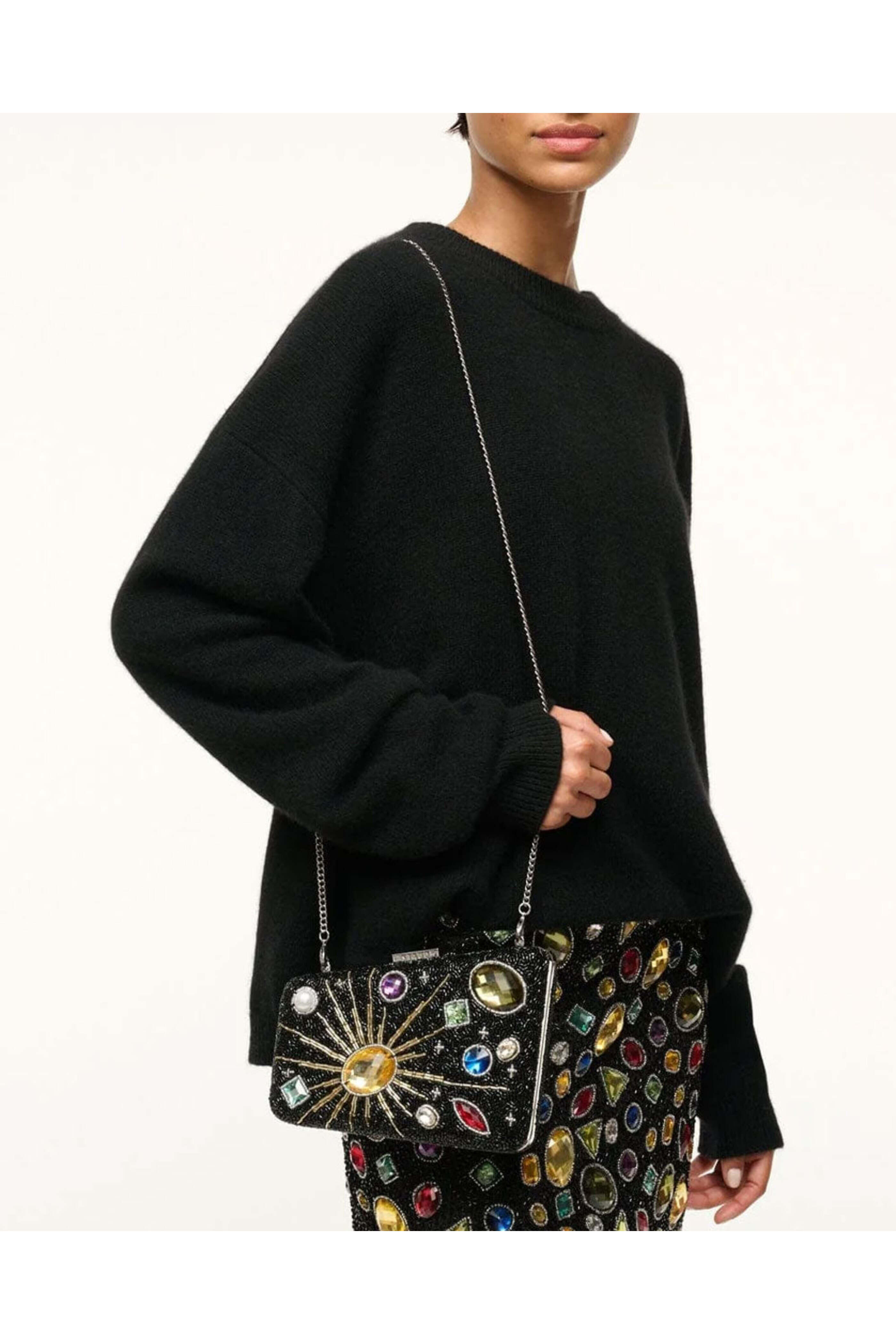 【STAUD】Carmella Beaded Clutch ビーズクラッチ 自由の女神 STAUD】Carmella Beaded Clutch ビーズクラッチ 自由の女神