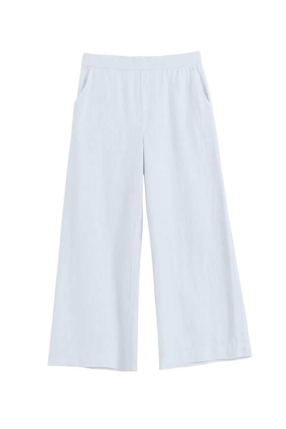 Frank & Eileen Maisie French Blue Washed Linen Pull On Pant - view 1