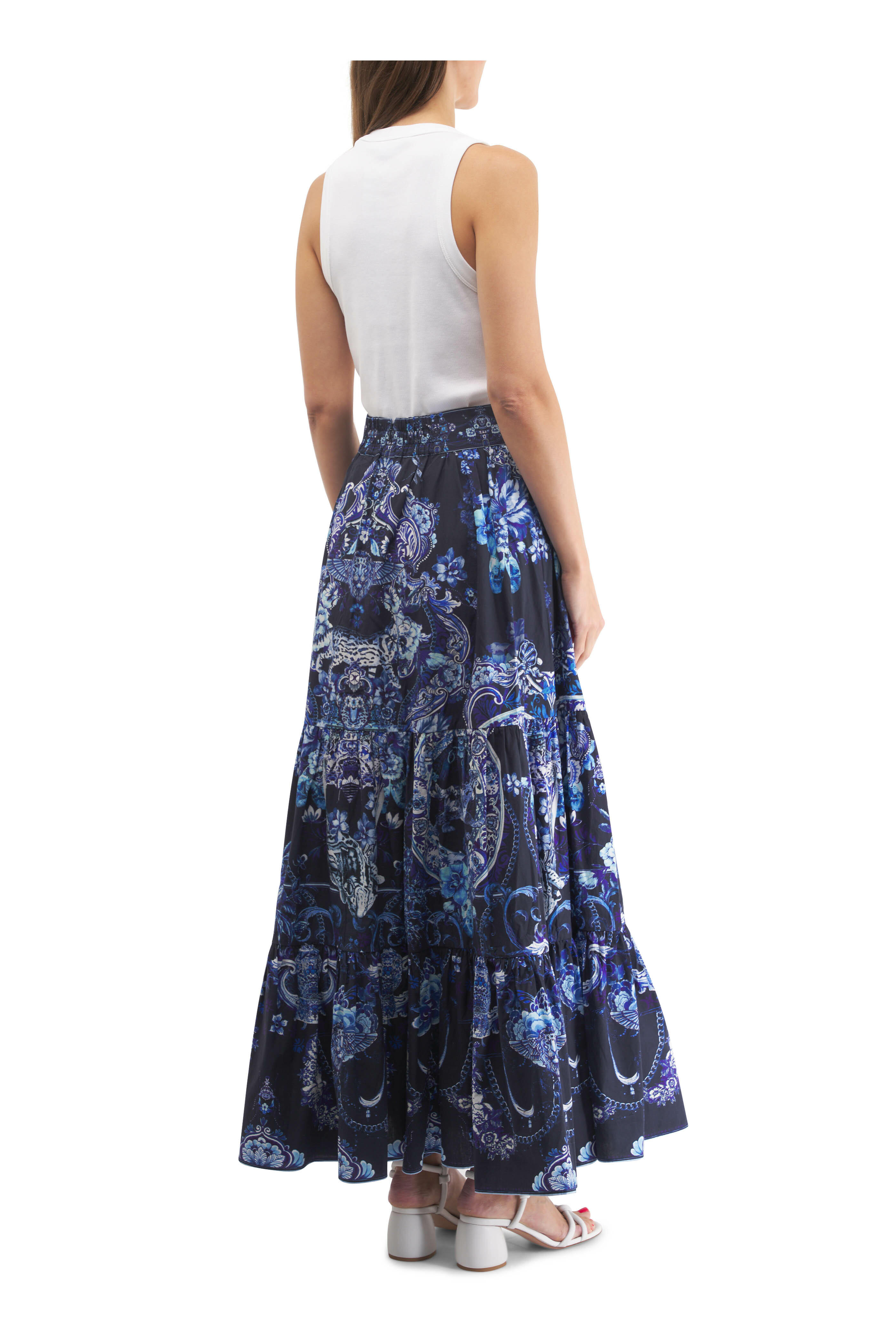 スカート Camila Denim Cotton Skirt SKA6966V-Denim-April-Cornell-