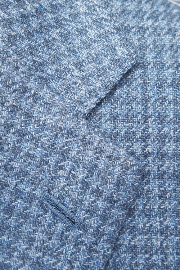 Kiton - Blue Houndstooth Sportcoat