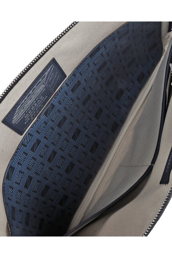 Moreau Paris Portfolio Navy Blue Pouch - view 3