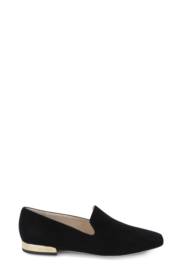 Jimmy Choo - Jaida Black Suede Flat 